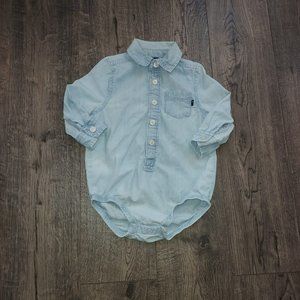 Denim Bodysuit, OshKosh B'gosh, Boy's Size 12 mths